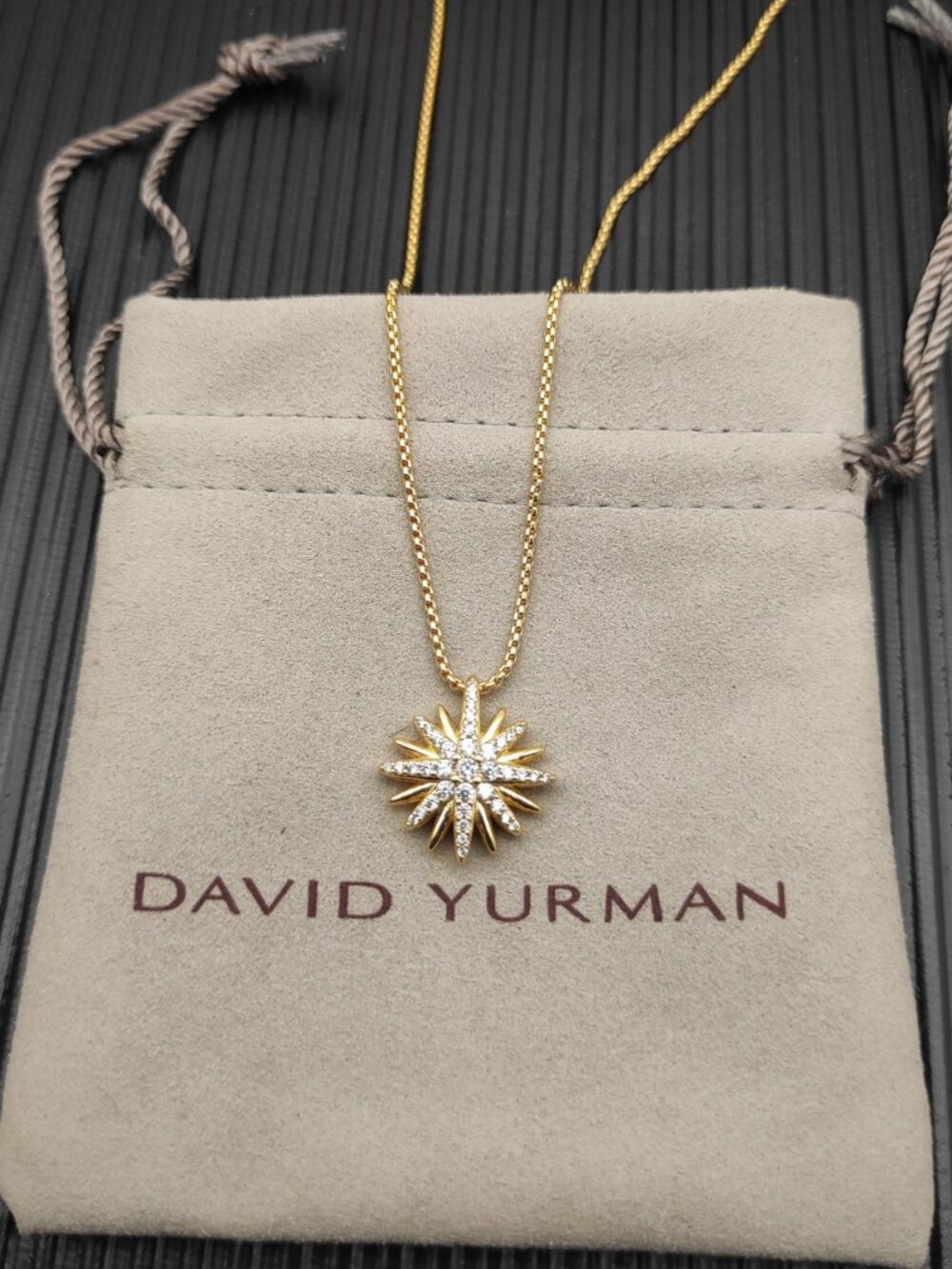 David Yurman Gold Sunflower Necklace - Picture 2 of 8